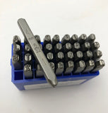 Alphabet 4 mm Stamps, 3/32 inch metal stamp set, bold large letters, initial stamping, stamp on metal, Arial letter set.