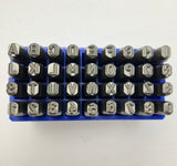 Alphabet 4 mm Stamps, 3/32 inch metal stamp set, bold large letters, initial stamping, stamp on metal, Arial letter set.