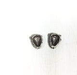 Sterling silver Bison head, 13.7 m x 10.7m x 4.5 mm, 2 pack, sacred buffalo, old pawn element, southwest jewelry ornament - Romazone
