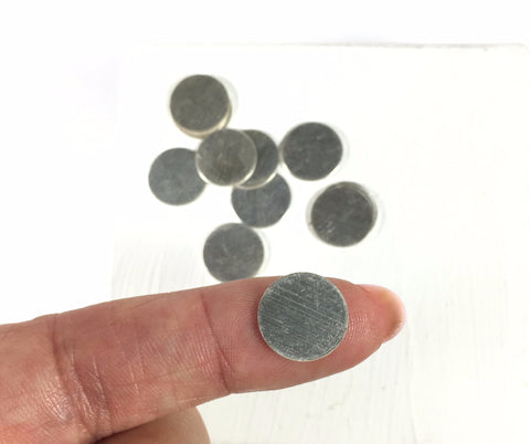 sterling discs, 24 gauge or 20 gauge, 1/2 inch, sterling blanks, solder elements - Romazone