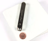 Baby Chickadee, little bird, little chick, baby bird, steel stamp, 6 mm size, easy to use, square stamping tool - Romazone