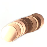 copper discs, 18 gauge 1 inch size, 10 pack, thick heavy blanks, mandala concho stamping - Romazone