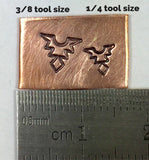 Native American, steel stamps set, tribal designs, 16 designs, 3/8 tool shank, USA made - Romazone