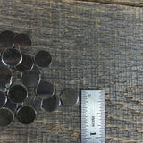 sterling discs, 3/8 inch 22 gauge, USA made, smooth set of 10 - no sharp edge - Romazone