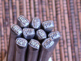 LOVE design stamp, for jewelry stamping, silver cooper brass, 5 x 3.5 mm - Romazone
