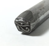Egyptian Eye of Horus 7.5x5mm 3/8 shank tool design stamp Exclusive - Romazone