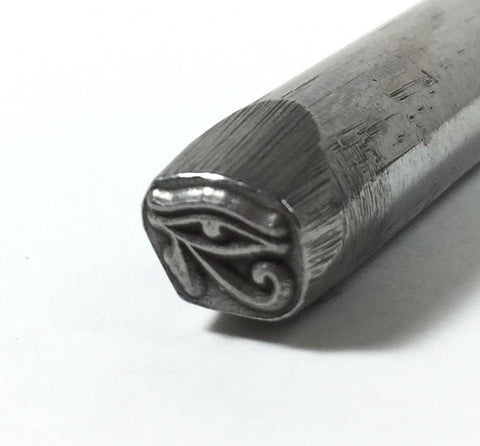 Egyptian Eye of Horus 7.5x5mm 3/8 shank tool design stamp Exclusive - Romazone