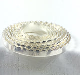 scalloped Bezel, Fine Silver .999, Bezel wire, , 3 ft, 1/8 Inch, 26 Gauge for thinner stones - Romazone