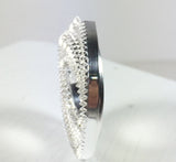 Serrated bezel wire, skinny bezel wire, thin bezel wire, 3 feet, Fine Silver 999, 1/8 Inch,  26 Gauge bezel, cabochon setting - Romazone