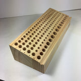 design stamp stand holder, holds 121 steel stamps, made from wood, will accommodate several stamp sizes - Romazone