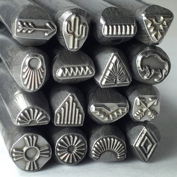 Native American, large steel stamps, native tribe designs ,Native