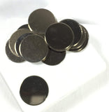 Silver Discs, 3/4 inch size, Nickel metal, 22 gauge thickness, 20 pack, silver color, great for charms, stamping blanks - Romazone