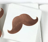 Mustache in Copper,  24 gauge, 10 pack, Hand stamping, USA made, 1/4x 1 inch - Romazone