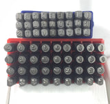 Arial Alphabet set 3 mm, both cases with numbers, steel letter sets, hand stamp jewelry, 1/8 inch tool hardened steel, both cases with numbers, steel letter sets, hand stamp jewelry, hand stamps, 1/8 inch, tool hardened steel - Romazone