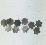 Sterling daisy, 7mm size, 22 gauge , solder element, 10 pack, no sharp edge, Mini blank, tiny flower - Romazone
