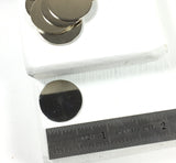 Silver Discs, 3/4 inch size, Nickel metal, 22 gauge thickness, 20 pack, silver color, great for charms, stamping blanks - Romazone
