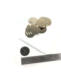 Silver Discs, 3/4 inch size, Nickel metal, 22 gauge thickness, 20 pack, silver color, great for charms, stamping blanks - Romazone