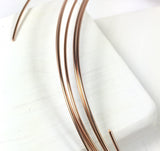 Rose Gold filled wire, 18 gauge round wire, 2 ft per order, half hard, ear wire size, small clasp wire, make ear hoops, stack ring wire - Romazone