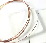 Rose Gold filled wire, 18 gauge round wire, 2 ft per order, half hard, ear wire size, small clasp wire, make ear hoops, stack ring wire - Romazone