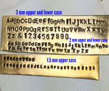 Jewelry stamp kit, Metal Stamping Kit, 3 Letter Sizes, 1.5mm, 2mm, 3m, stamping kit, stamp on metal, make stamped jewelry - Romazone