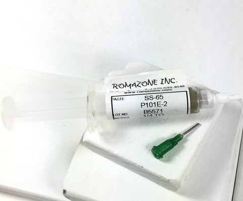 Easy Silver Solder, silver solder Paste, 1/4 oz tube, use with torch, 65 solder paste, soldering sterling, flux mixed in - Romazone