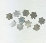 Sterling daisy, 7mm size, 22 gauge , solder element, 10 pack, no sharp edge, Mini blank, tiny flower - Romazone