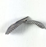 Sterling silver leaves, 21 mm x 12 mm, right left, silver cast leaves, old pawn element, native style leaves, turquoise jewelry leaves - Romazone