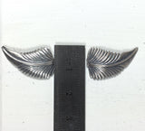 Sterling silver leaves, 21 mm x 12 mm, right left, silver cast leaves, old pawn element, native style leaves, turquoise jewelry leaves - Romazone