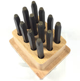 punctuation stamps, complete set, wood stand, punctuate your work, stamps are marked - Romazone