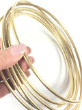 Round wire, 6 gauge Red Brass Wire, 10 ft.,  great for cuffs, tribal bracelet, gold bangles - Romazone