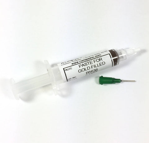 Gold Filled, Paste Solder, 2 dwt pennyweight, soldering paste, for any yellow metal, solder brass, solder bronze,solder gold filled - Romazone