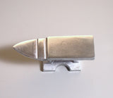 Economy Jewelers Anvil, Large 5 x 1.5 inch work surface, steel anvil, stamping base, metal working anvil - Romazone
