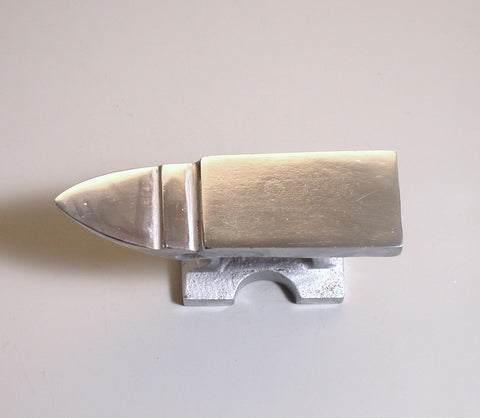 Economy Jewelers Anvil, Large 5 x 1.5 inch work surface, steel anvil, stamping base, metal working anvil - Romazone