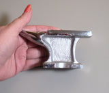 Economy Jewelers Anvil, Large 5 x 1.5 inch work surface, steel anvil, stamping base, metal working anvil - Romazone