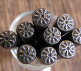 Sun spirit, design stamp, for jewelry stamping, 5 mm, native tribal, southwest. - Romazone