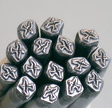 flying Bird outline, steel stamp, 5 mm x 4mm, metal stamping, USA made - Romazone