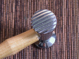 Checker design, Wide lines, Texturing Hammer, metal working, texture hammering, metal affects - Romazone