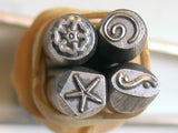 Round Spiral coil, steel stamp, 5 mm size, metal stamping, USA made - Romazone