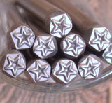 STAR steel stamp, 5 x 5mm size, USA made, metal stamping - Romazone