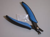 EuroTool hole punch pliers, 1.25 mm,  with comfy rubber grip, replacement tip, up to 18 gauge - Romazone