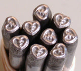 Broken Heart, Design stamp, name and jewelry stamping, 5 x 5 mm, sterling copper brass - Romazone