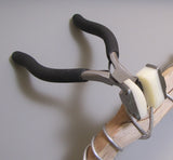 Bracelet bending pliers, curve cuffs, stainless steel, bangle bender deluxe, long handles, nylon jaws - Romazone