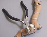 Bracelet bending pliers, curve cuffs, stainless steel, bangle bender deluxe, long handles, nylon jaws - Romazone
