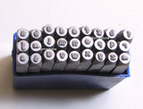 KissyFace font,  2 mm lower case, letter stamps, metal stamping - Romazone