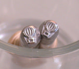 Hot Air Balloon, Steel stamp, USA made, for metal stamping, 5.5x4.5 mm - Romazone