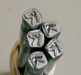 Horse head, equestrian stamp, 5.5 x 5 mm, steel design stamp, quarter horse, stallion ranch - Romazone