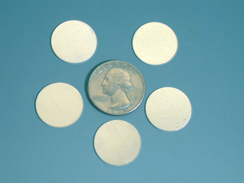 Sterling discs, 24 gauge 3/4 inch, silver stamping, silver circles, stamp blanks - Romazone