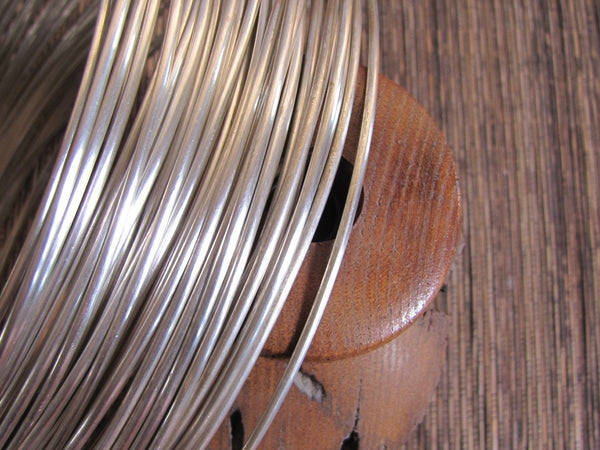 half Round 10 gauge, sterling silver wire, 6 ft Sterling wire, great f –  Romazone