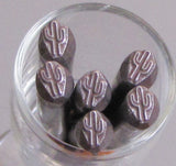 saguaro cactus, steel stamp, USA made, southwest design, 5.5 x 4 mm - Romazone