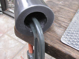 Steel bracelet mandrel, smooth oval shape, tapered length, 1/4 thick walls for metal forming - Romazone